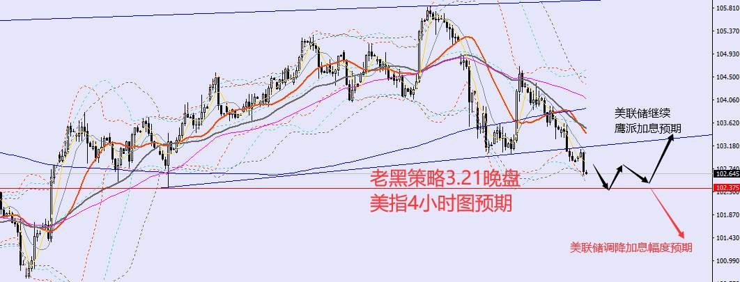 老黑策略：3.21晚盘外汇、黄金、原油分析策略