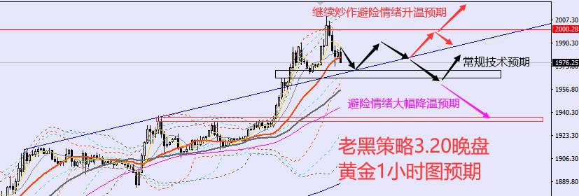 老黑策略：3.20晚盘外汇、黄金、原油分析策略