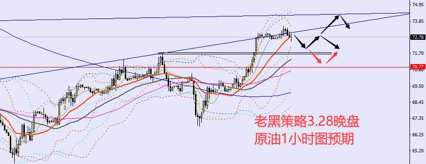 老黑策略：3.28晚盘外汇、黄金、原油分析策略