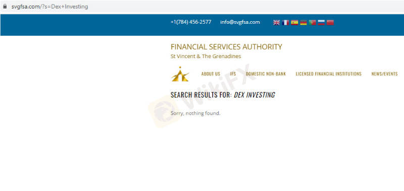 Sàn Dex Investing xuất hiện nhiều dấu hiệu Scam đáng ngờ - WikiFX Cảnh báo lừa đảo