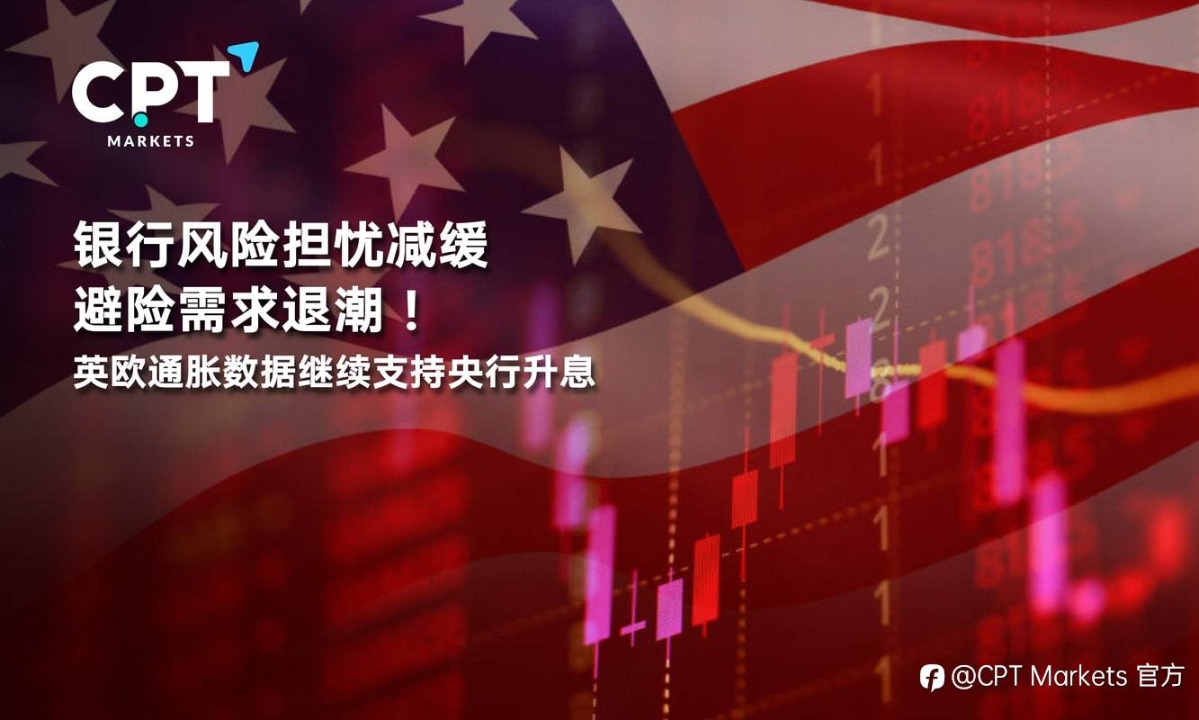 CPT Markets：银行风险担忧减缓避险需求退潮！英欧通胀数据继续支持央行升息