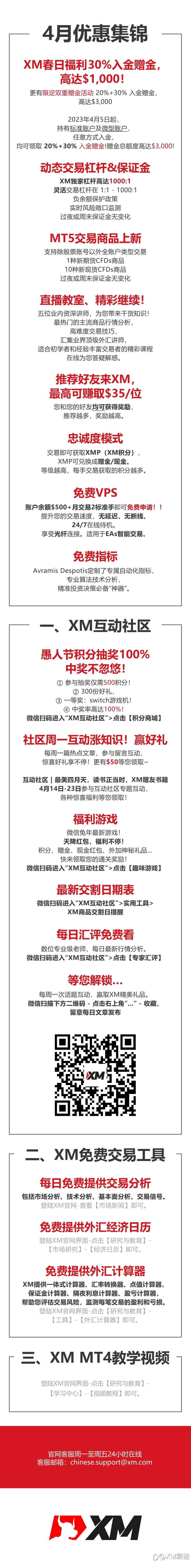查收提醒——XM 4月福利活动集锦！