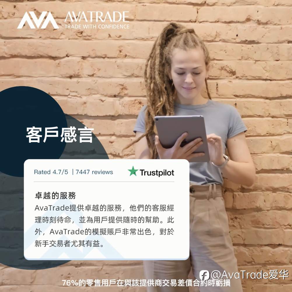 AvaTrade爱华怎么样？客户在Trustpilot留下的评价：卓越的服务