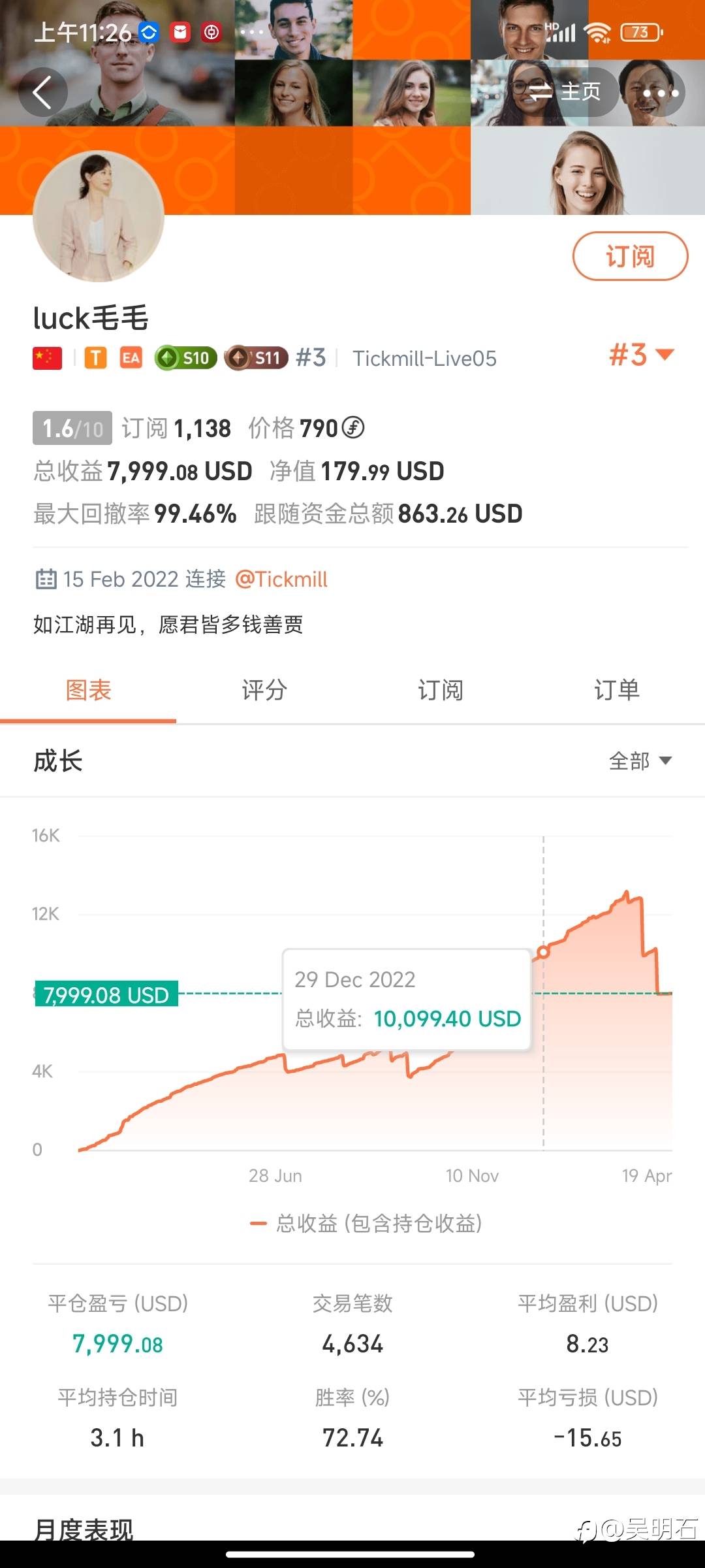 半年前平台给我推送的账号现状如何?