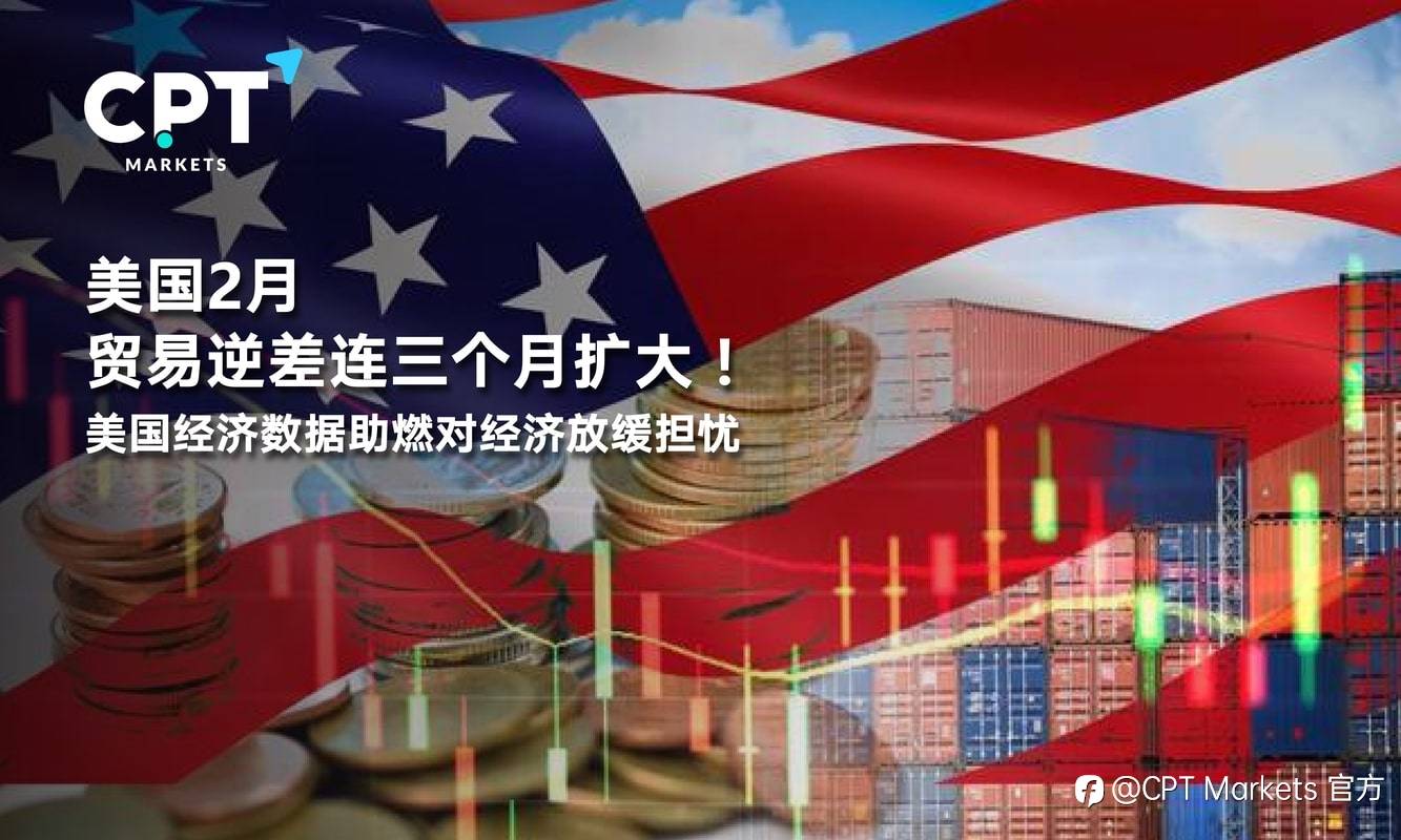 CPT Markets：美国2月贸易逆差连三个月扩大！美国经济数据助燃对经济放缓担忧
