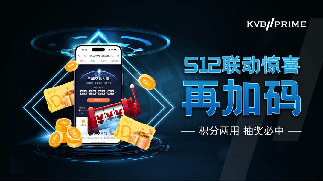 KVB PRIME 联动大赛加码福利 | 积分兑现金重磅升级