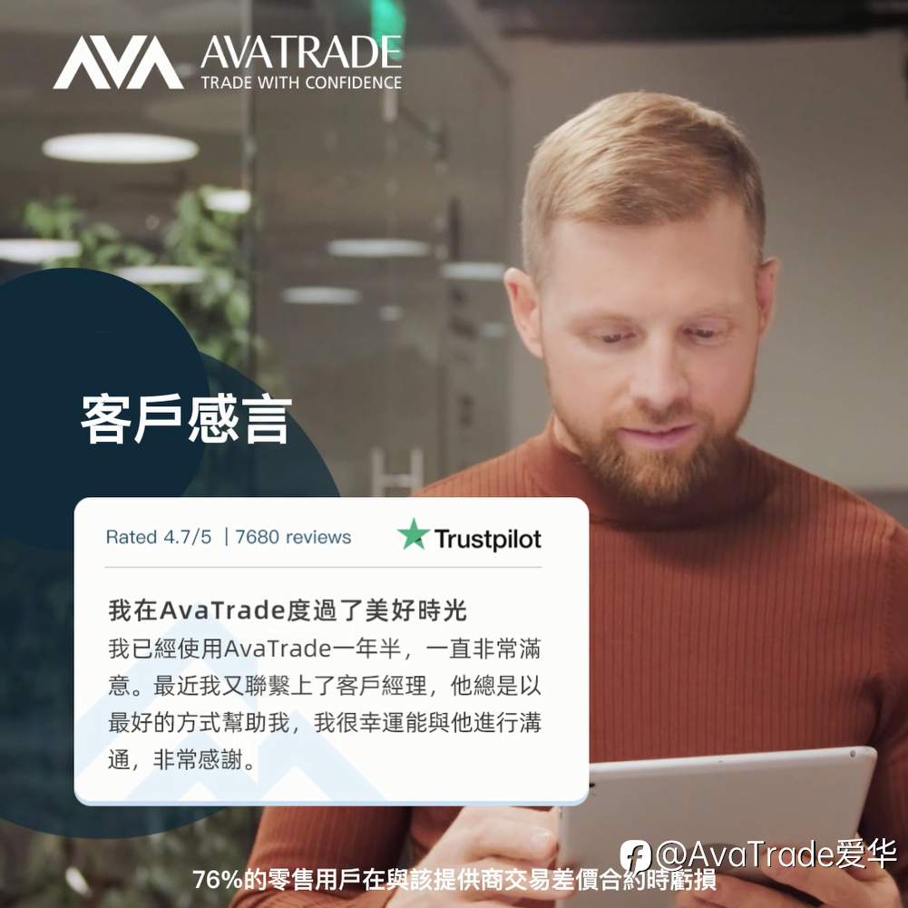 AvaTrade爱华怎么样？客户在Trustpilot留下的评价：卓越的服务