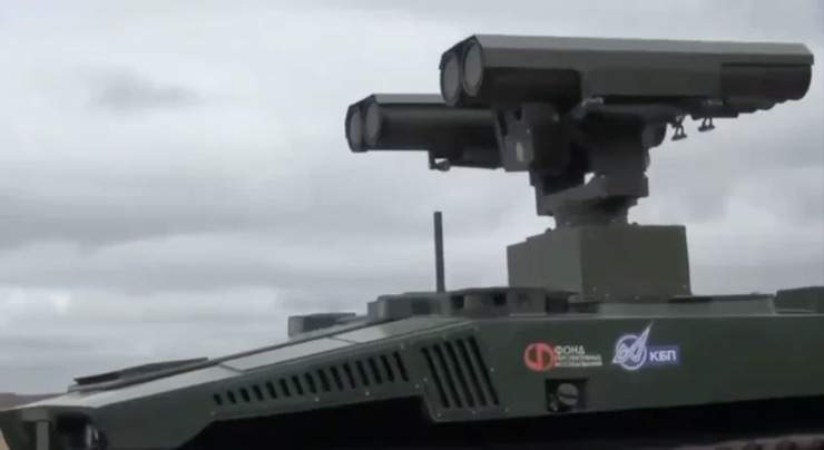 Robot sát thủ Nga phóng tên lửa ở Donbass, có thể đe dọa xe tăng phương Tây