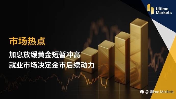 Ultima Markets：加息放缓黄金短暂冲高 就业市场决定金市后续动力