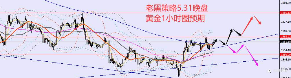 老黑策略：5.31晚盘外汇、黄金、原油分析策略