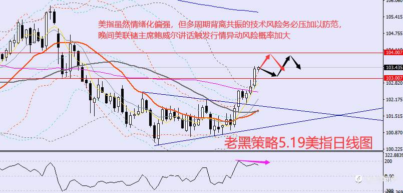 老黑策略：5.19外汇、黄金、原油分析策略