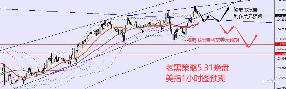 老黑策略：5.31晚盘外汇、黄金、原油分析策略