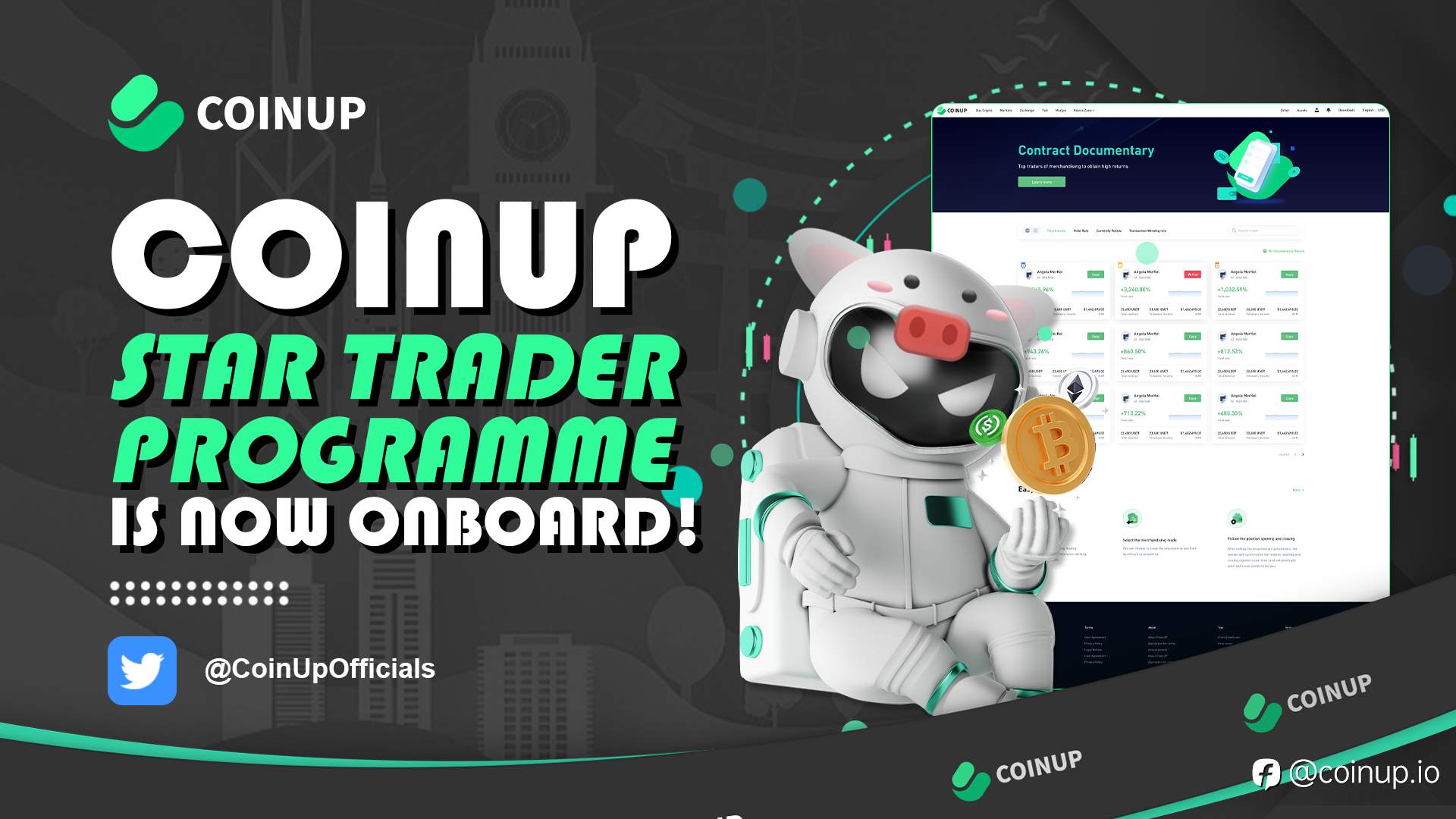 First, the CoinUp contract transaction unlocks users' unlimited possibilities for spot digital assets.Through contract trading, users can participate in various spot markets, including cryptocurrenci