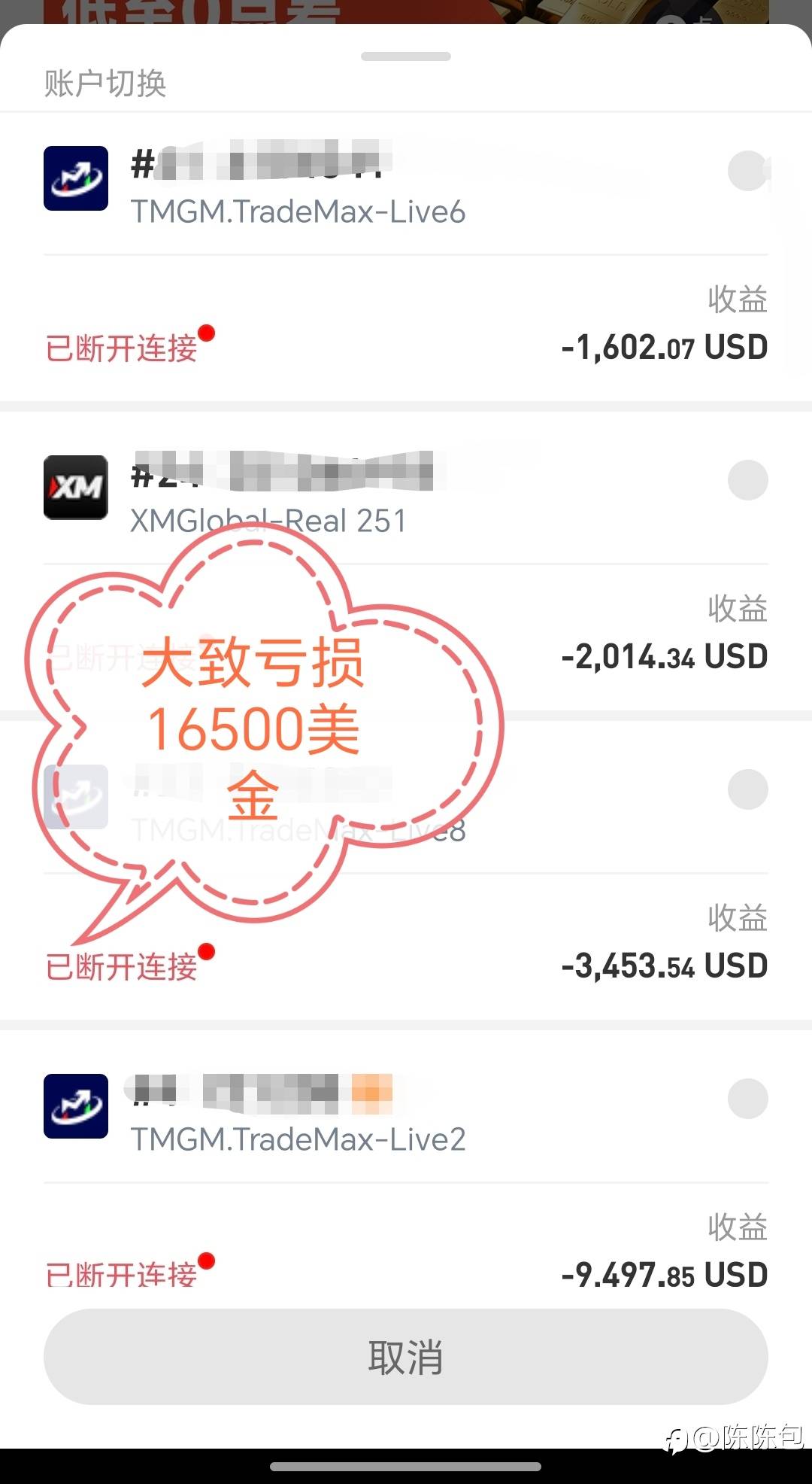 投资这些年……亏损巨大