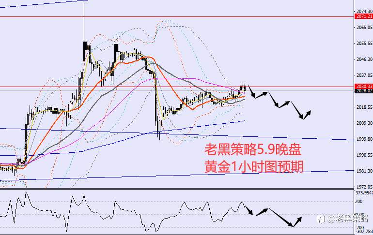 老黑策略：5.9晚盘外汇、黄金、原油分析策略