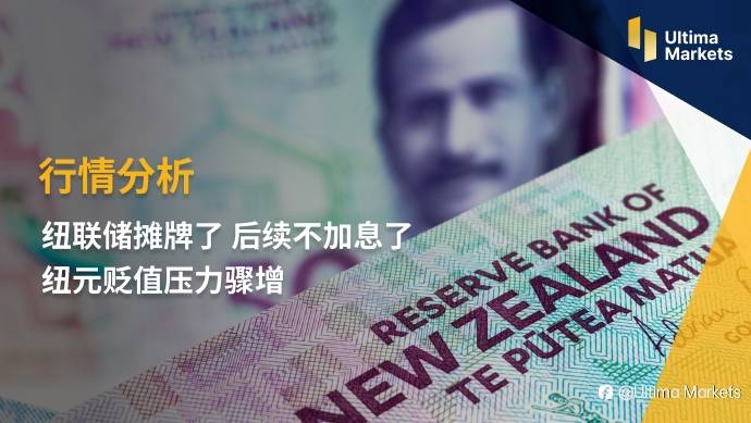 Ultima Markets:【行情分析】纽联储摊牌了 后续不加息了 纽元贬值压力骤增