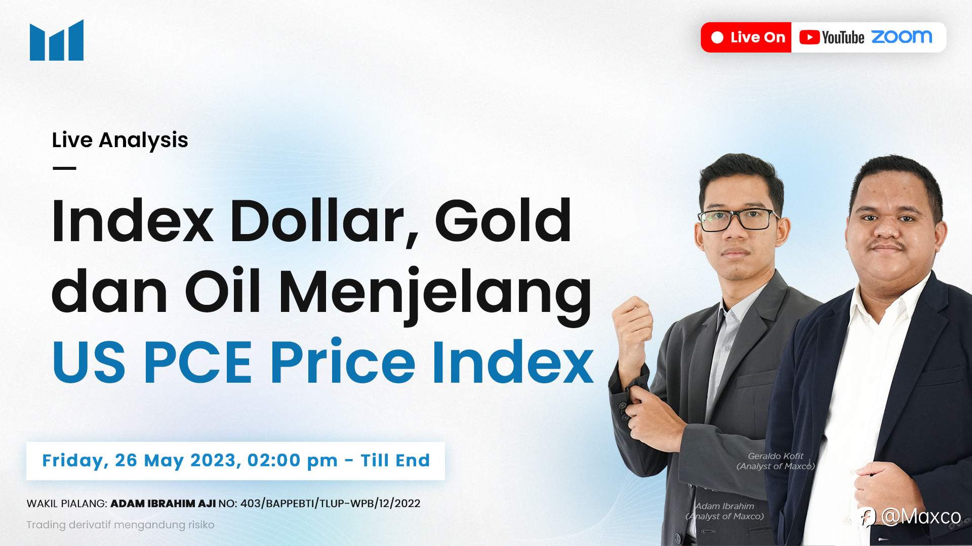 Live Analysis - Indeks Dollar, Gold dan Oil Menjelang US PCE Price Index