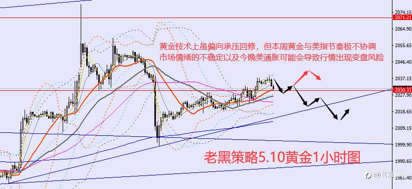 老黑策略：5.10外汇、黄金、原油分析策略