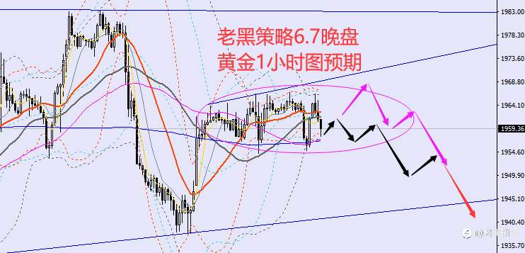 老黑策略：6.7晚盘外汇、黄金、原油分析策略