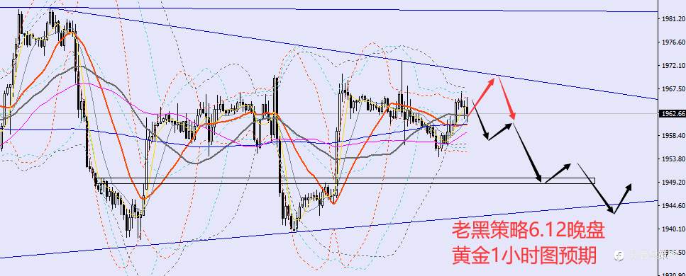 老黑策略：6.12晚盘外汇、黄金、原油分析策略