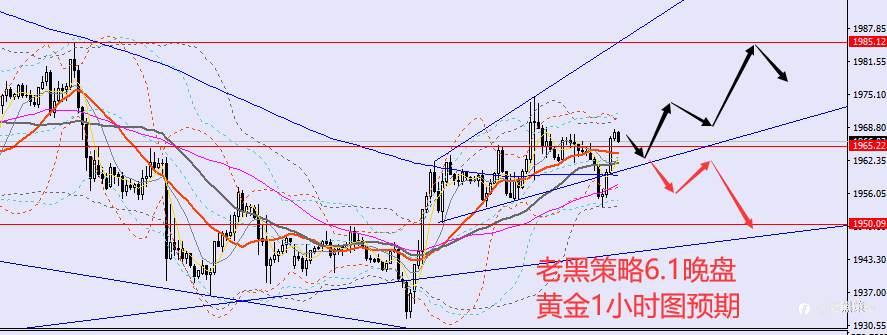 老黑策略：6.1晚盘外汇、黄金、原油分析策略