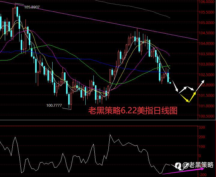 老黑策略：6.22外汇、黄金、原油分析策略