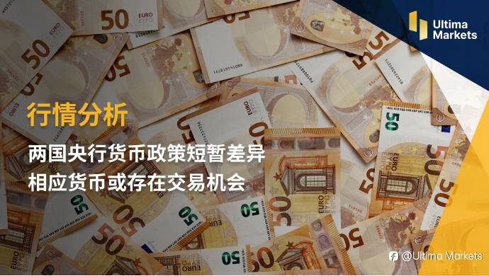 Ultima Markets: 【行情分析】两国央行货币政策短暂差异 相应货币或存在交易机会