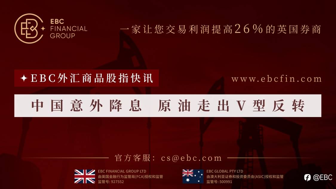 EBC外汇商品股指快讯|中国意外降息 原油走出V型反转