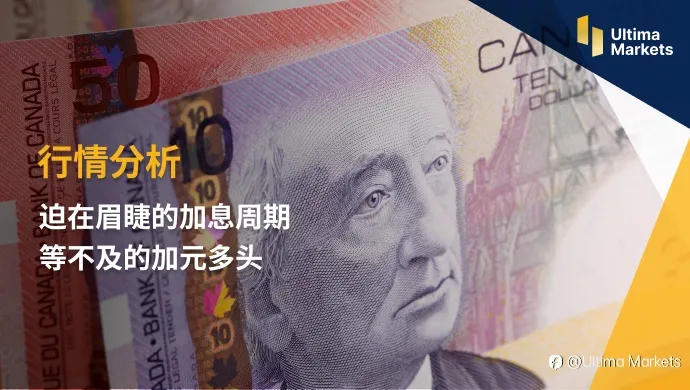 Ultima Markets：【行情分析】迫在眉睫的加息周期 等不及的加元多头