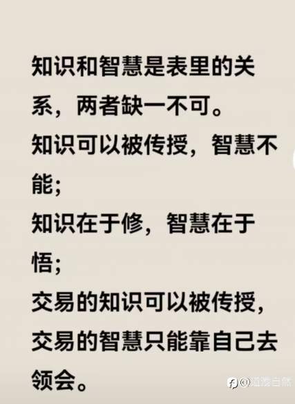 交易认知篇2：把知识变为净值的增长是我们交易最终目的