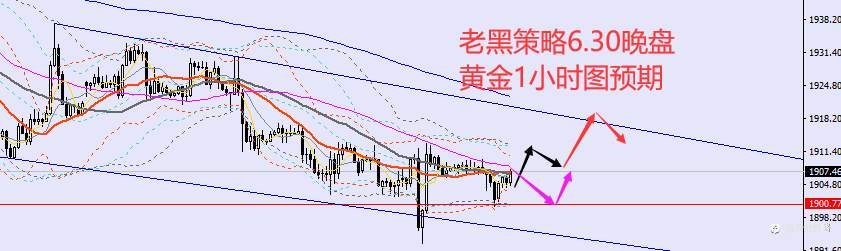 老黑策略:6.30晚盘外汇、黄金、原油分析策略