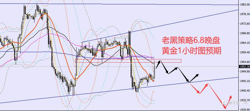 老黑策略：6.8晚盘外汇、黄金、原油分析策略