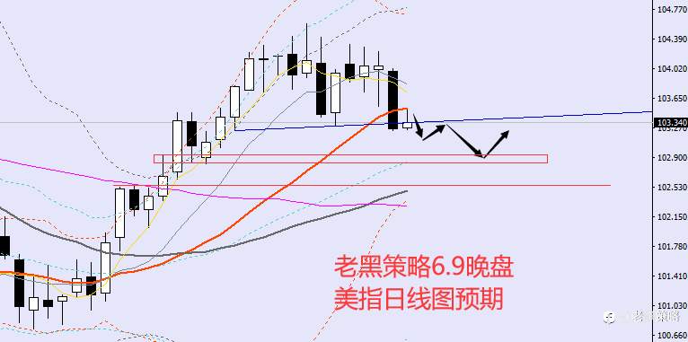 老黑策略：6.9晚盘外汇、黄金、原油分析策略