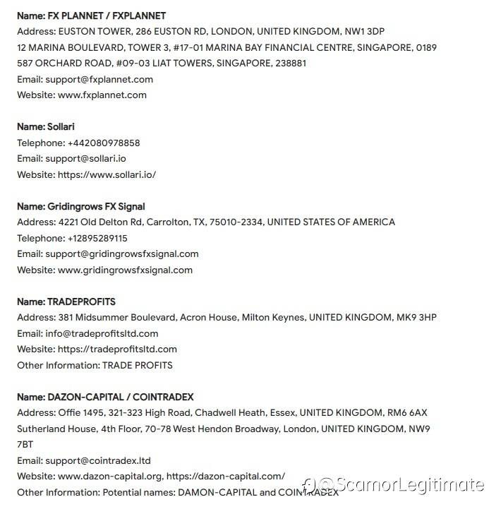 FCA Blacklist: Warnings Against These Unlicensed FX Brokers