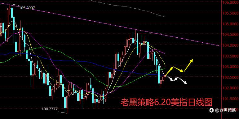 老黑策略：6.20外汇、黄金、原油分析策略