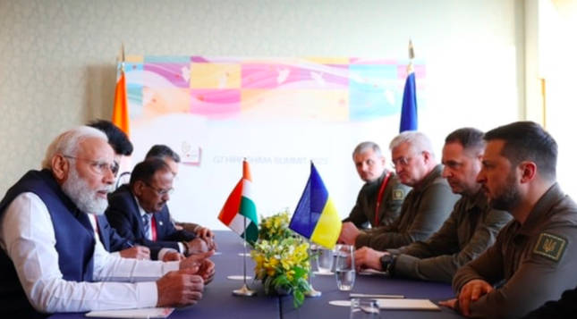 Thủ tướng Ấn Độ nêu quan điểm trong cuộc gặp Tổng thống Ukraine tại Nhật