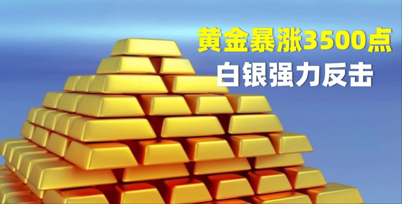 美元指数暴跌，黄金大涨3500点，白银强力反击