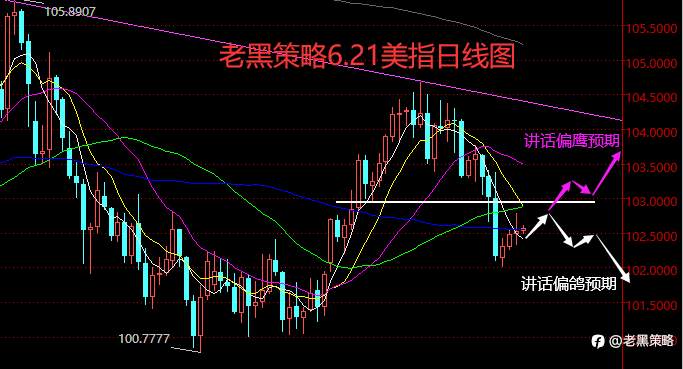 老黑策略：6.21外汇、黄金、原油分析策略