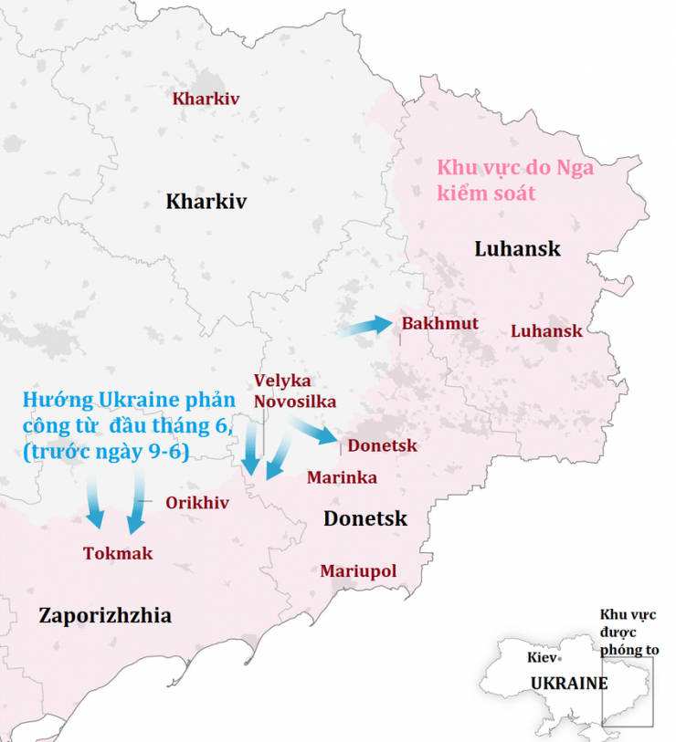 Bức tranh phản công của Ukraine