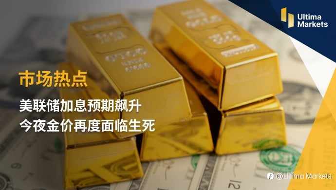 Ultima Markets：【市场热点】美联储加息预期飙升 今夜金价再度面临生死