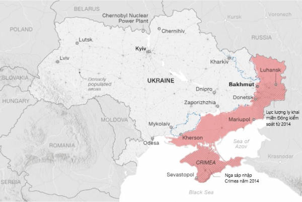 Ukraine: Giao tranh ác liệt đang diễn ra dọc chiến tuyến