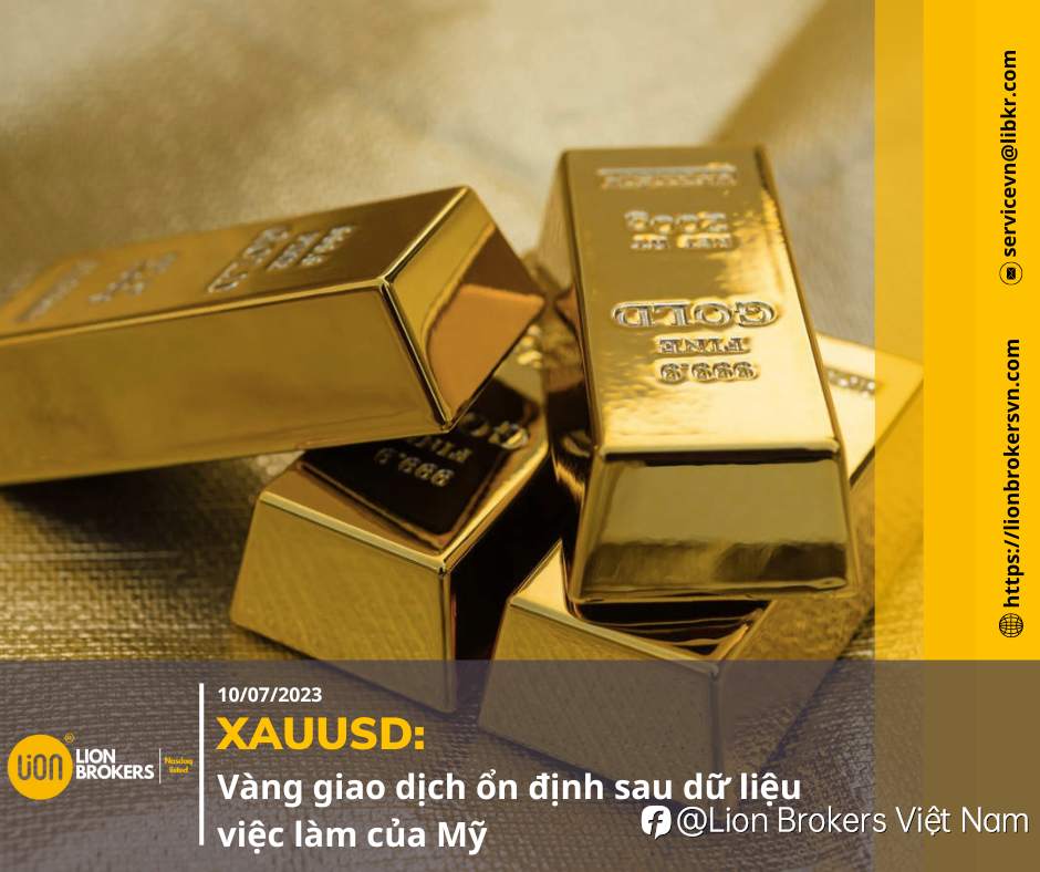 XAUUSD: VÀNG ỔN ĐỊNH SAU DỮ LIỆU VIỆC LÀM CỦA MỸ