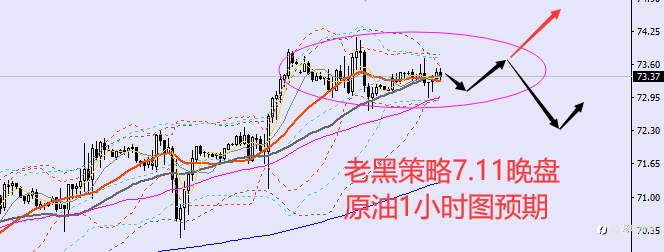 老黑策略：7.11晚盘外汇、黄金、原油分析策略