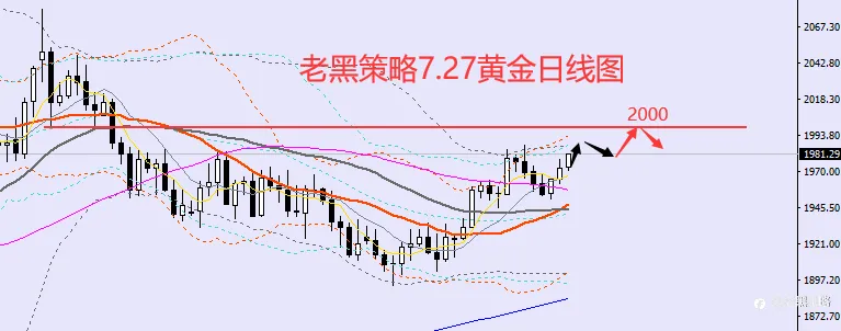 老黑策略：7.27外汇、黄金、原油分析策略