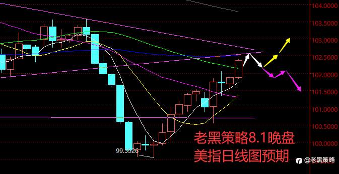 老黑策略:8.1晚盘外汇、黄金、原油分析策略