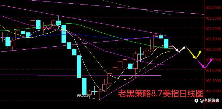 老黑策略：8.7外汇、黄金、原油分析策略