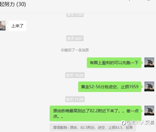 昨天1952-1956分批黄金原油有跟上空单子的朋友不错。。