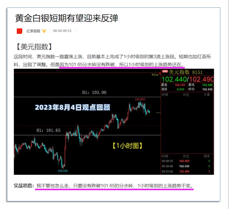 美元指数强势反弹，黄金白银连续创出调整新低