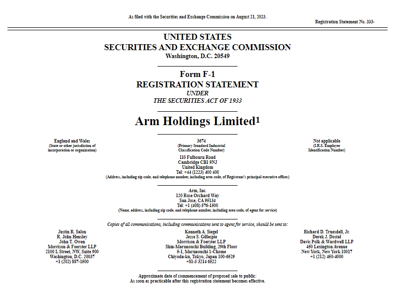 行业动态 | Arm 寻求上市，或成 2023 年规模最大 IPO