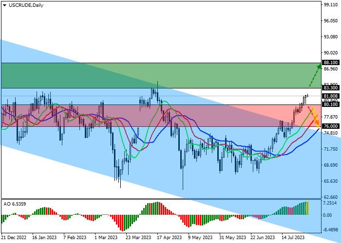 WTI CRUDE OIL: THE SUPPLY OF OIL ON THE MARKET IS ACTIVELY REDUCED